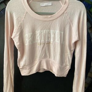 Spiritual Gangster Light Pink Grateful crop Sweatshirt